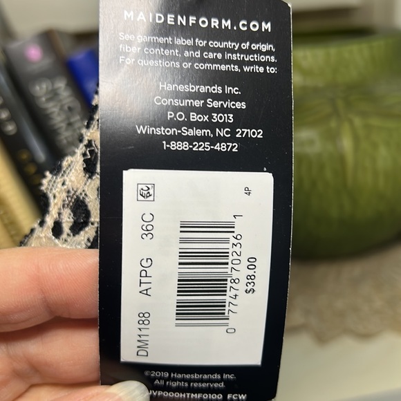 Maidenform Wireless Halter Bra 36C NWT - Picture 5 of 5